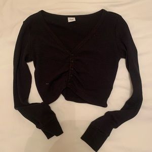 Ribbed Button Up Shirt